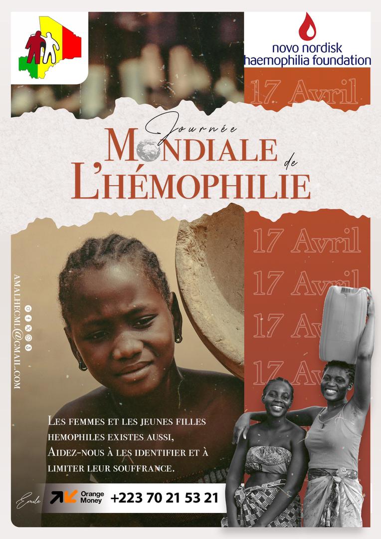 Affiche de la Journée mondiale de l'hémophilie